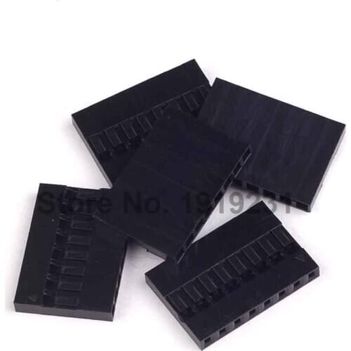 100PCS 2.54mm 8Pin 8P Dupont Connector Dupont Plastic Shell Plug Dupont Jumper Wire Cable Pin Header