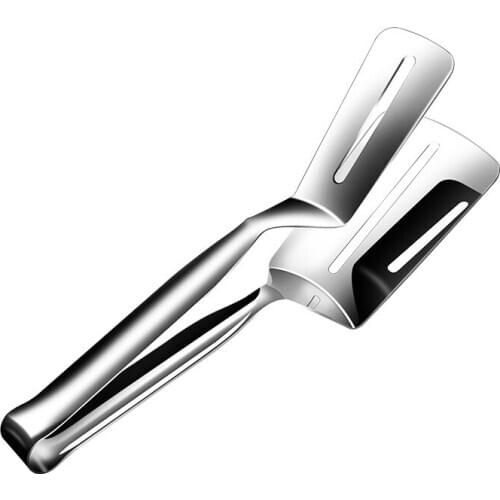 Aiwill Stainless Steel Fried Fish Clip Creative Barbecue Steak Clip Food Clip Multi-Function Pancake Heat Resistant Clip