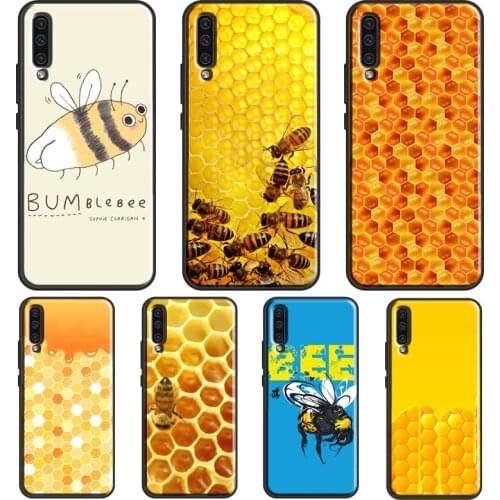 Honeycomb Honey Bee For Samsung A12 A32 A42 A52 A72 A71 A51 A41 A31 A11 A70 A50 A40 A10 A02 A21S Phone Cover