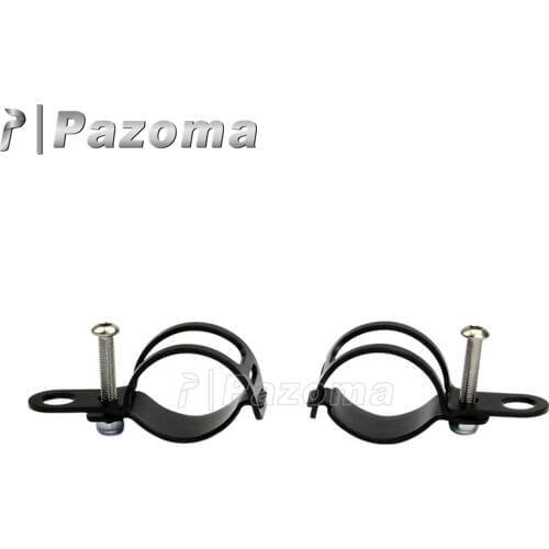 Black Motorcycle 27mm-31mm Fork Tubes Turn Signal Light Mounting Brackets Universal For Yamaha Honda Suzuki