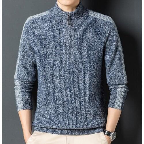 CHUNZUMURONG Men's Pullovers With Zip