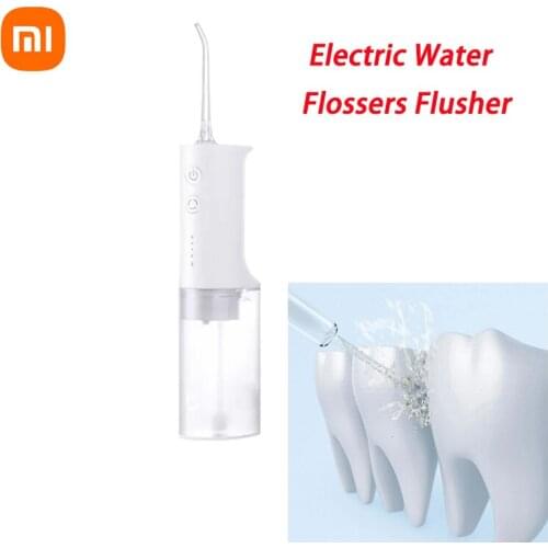 Xiaomi Mijia Electric Water Flossers Flusher Cleaning Stone Tooth Portable Oral Irrigator USB Rechargeable Flusher Teeth Cleaner