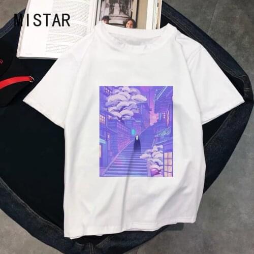 Totoro Studio Ghibli Harajuku Kawaii T Shirt Women Ullzang Miyazaki Hayao Tshirt Funny Cartoon T-shirt Cute Anime Top Tee Female