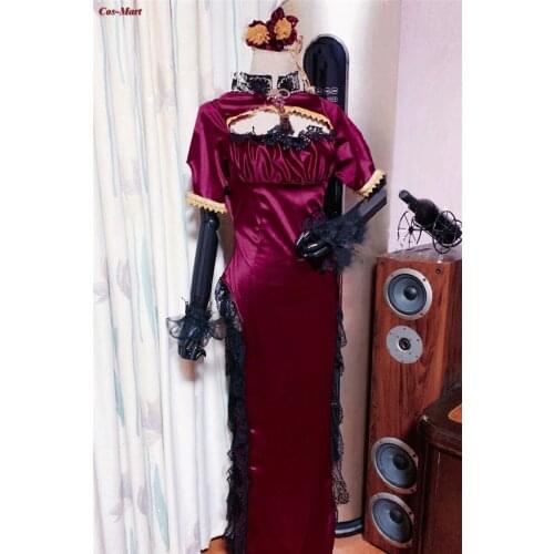 Game Azur Lane Atago Cosplay Costume Fashion New Spring Red Cheongsam Formal Dress Activity Party Role Play Clothing Custom-Make