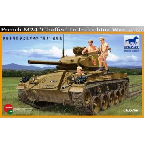 BRONCO CB35166 1/35 French M24 'Chaffee' In Indochina War - Scale Model Kit