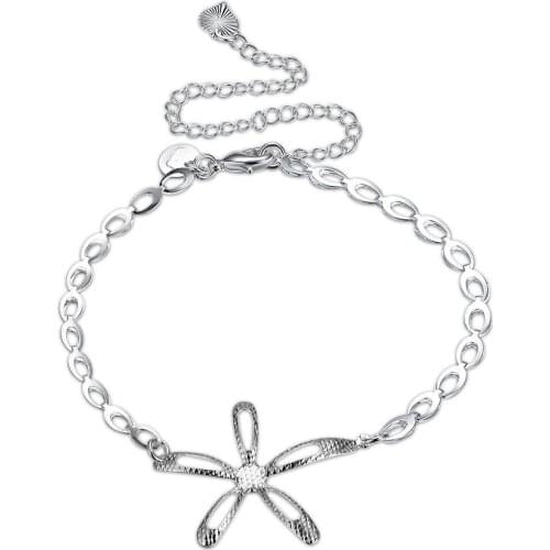 New Arrival Silver Plated Anklet for Women Leg chain Wholesale Bride foot chain Cute Style