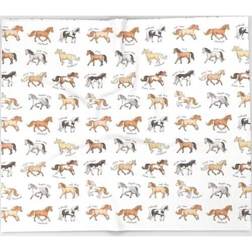 Horses Blanket Cute Design Horses Fleece Blankets and Throw Blanket for Beds Christmas Decorations for Home