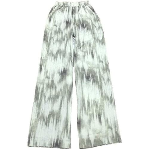 Autumn Casual Trousers Straight College Style Gradient Tie-Dye Wide-Leg Pants Commuter Drop-Feeling Loose Pant For Men and Women