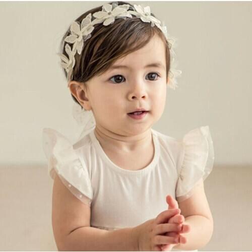 Sweet Baby Girl Toddler Lace Flower Hair Band Headwear Kids Headband Accessories