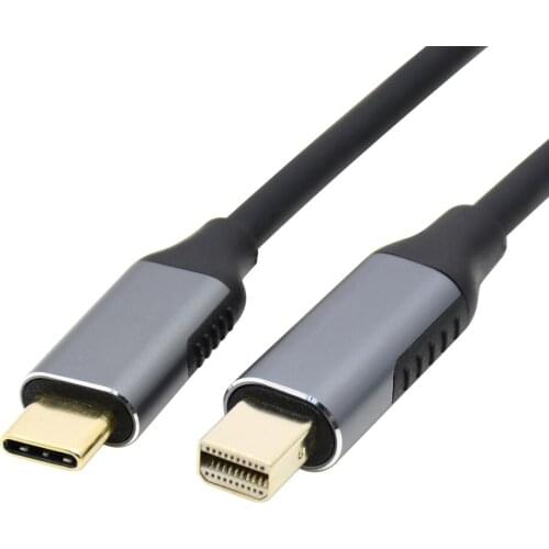 Qywo 6ft 1.8m USB 3.1 Type C USB-C Source to Mini DisplayPort DP Displays Male 4K Monitor Cable for Laptop 1.8m