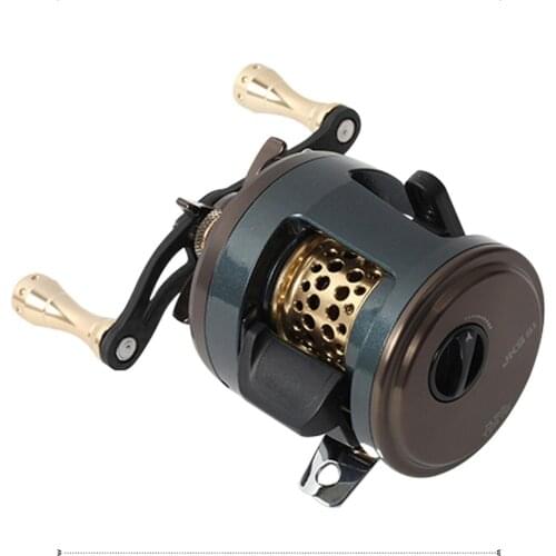 Fishing Reel 11+1 Bearings Round Profile Baitcast Reel Light Lure Casting Reel For Stream Trout Fishing Left/Right Hand Optional