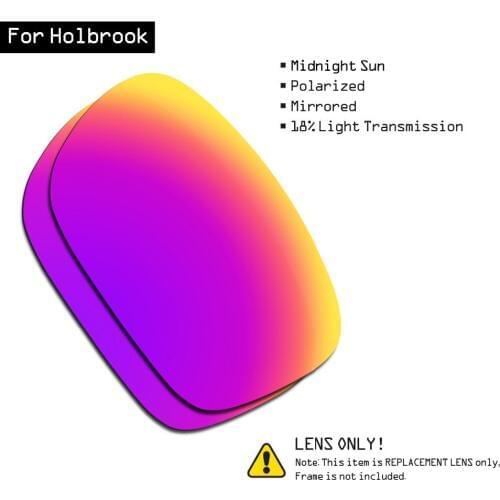 SmartVLT Polarized Sunglasses Replacement Lenses for Oakley Holbrook - Midnight Sun