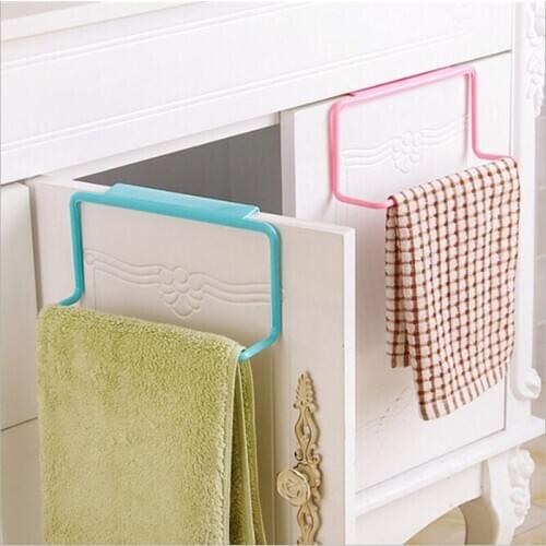 Towel Rack Hanging Wall Holder Organizer Bathroom Kitchen Storage Rack Cabinet Cupboard Hanger Organizer Decorative Wall Shelf