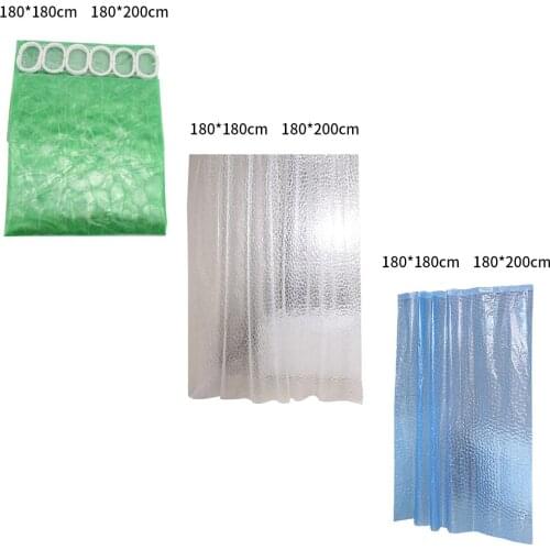 Waterproof Shower Curtain Mildew Resistant Bathing Curtains Isolate the Bathtub Shower Space Curtain Liner