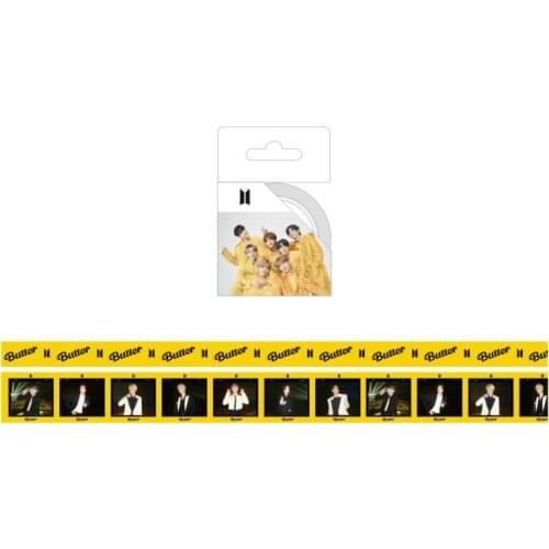 South Korean Groups K-POP Bangtan Boys New Album BUTTER Same Tape Paper Tape Hand Account Book Stickers Wall Stickers DIY Gifts