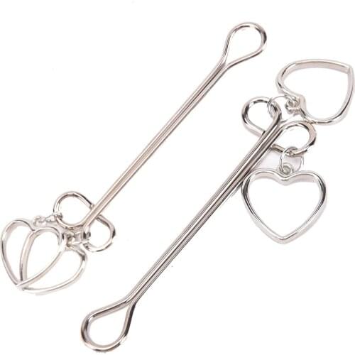 1 Pair Sex Game Nippel Clamp Couple Pinzas Pezones Bdsm ToysAdult Female Breast Nipple Clamps Clips Fetish Flirting Teasing