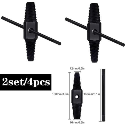 1/2'' 3/4'' Dual Use Double Head Screw Extractor Pipe Broken Bolt Damaged Screw Drill Bits Remover Multifunctional Hex Connector