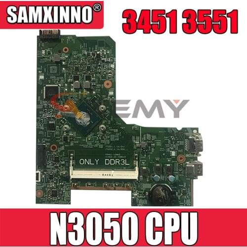 100% working for dell inspiron 3451 3551 3452 3552 motherboard with Celeron N3050 cpu CN-0WGR7P 0WGR70 WGR7P 14279-1 mainboard