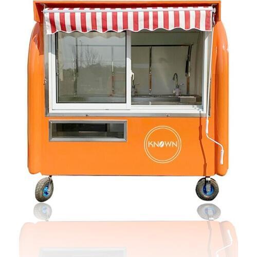 220cm mobile fast food trailer frying snack bakery street truck for sale