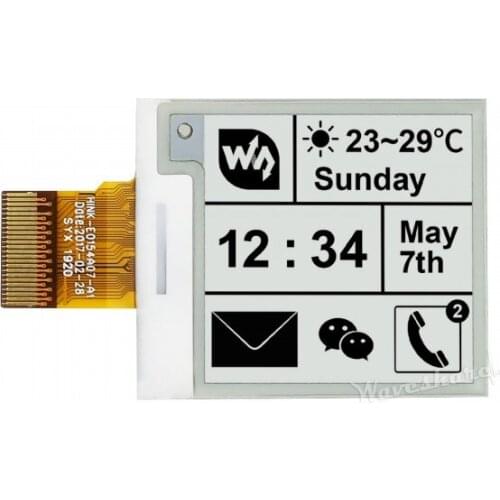 1.54inch E-ink Display Raw e-Paper Panel Supports Price Tags, Shelf Labels, Industrial Instruments