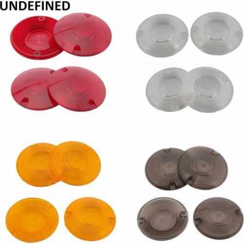 4 x Smoke Turn Signal Light Lens Cover Indicator Lights Covers For Harley Touring Electra Glides Road King Ultra Classic Low CVO