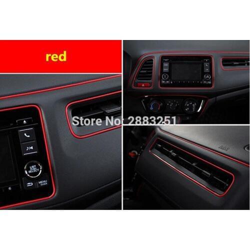 5M Car Styling Car Door Dashboard Air Outlet Interior Decoration Line Stickers for Lexus rx350 Nissan mazda 3 SUZUKI accessories