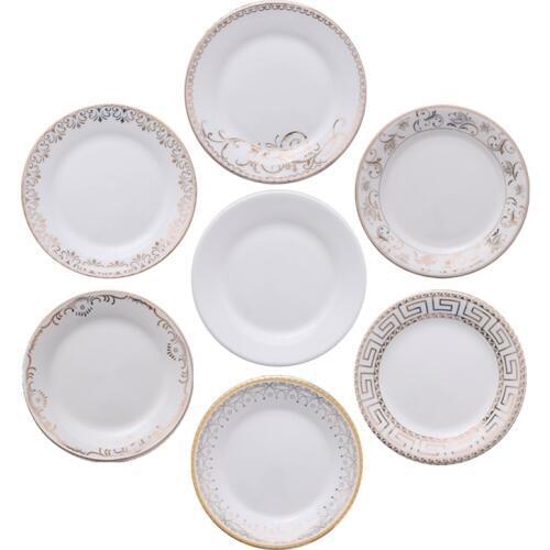 6 "8" 10 "Bone China Western Plates Ceramic Steak Plate Banquet Wedding Dessert Tray Cake Plate Afternoon Tea Snack Dish Fruit p