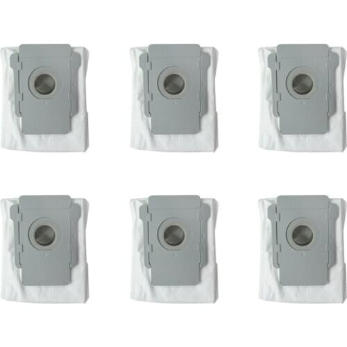 6pcs Vacuum Cleaner Dust Bag Filter Bags for irobot roomba i7 i7+ Plus E5 E6 Robotic Vacuum Clean Base Dirt Disposal Replacement