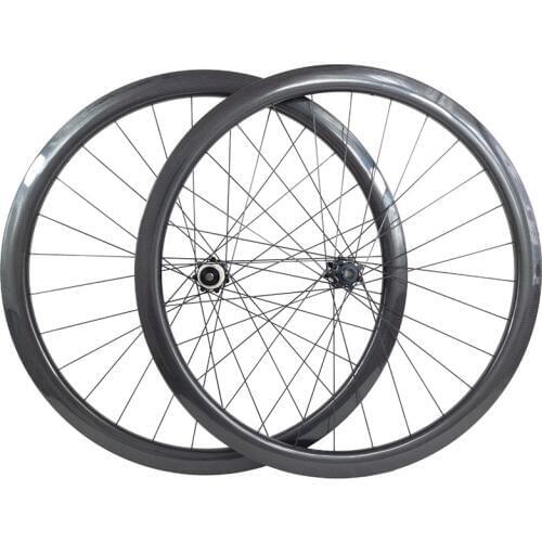 700c disc brake 50x23mm wheels tubular CT31 hubs Straight pull central lock carbon wheelset carbon wheels 1390g