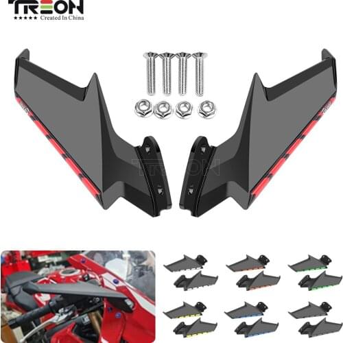 CBR1000RR Motorcycle Fixed Wind Wing Rearview Mirror Wind Flow Front Fairing Side Spoiler Winglets For Honda CBR1000RR 2008-2017