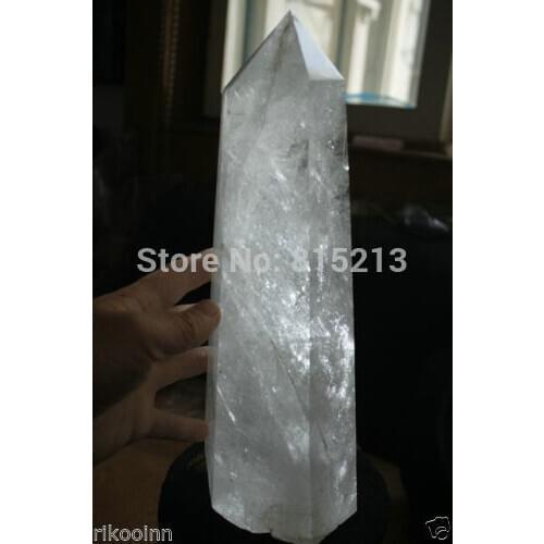 Ddh001023 Clear Quartz Natural Point Cluster Crystal Rough Healing w Rutilated