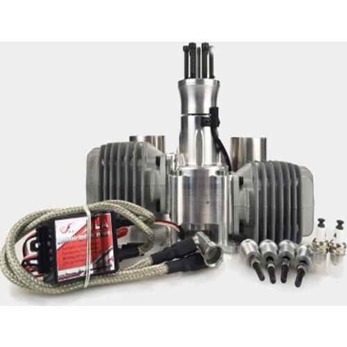 DLA116 116CC Twin Cylinder Gasoline Engine for RC fix wing Airplane