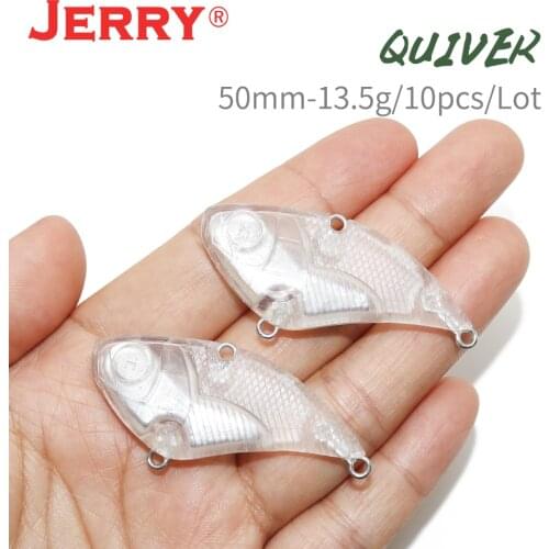 Tomic 10pieces 5cm 13.5G Sinking Lipless Crankbait Vibration Unpainted Blank Body VIB Lures