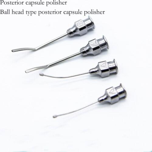 Microscopic ophthalmic instruments Posterior capsule polisher Ball-shaped stainless steel posterior capsule polisher