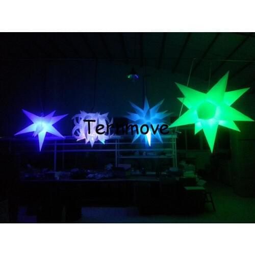 Inflatable star with LED light party decoration inflatable festival decoration star,inflatable led decorations