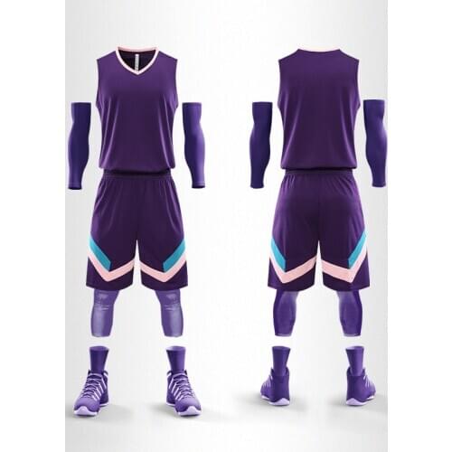 2020 boys mens basketball jerseys suits blank women basketball shirt shorts clothes breathable pockets basketball uniform print