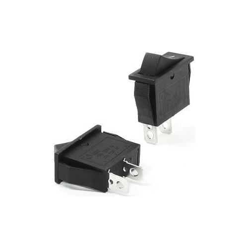 NEW!AC 250V 3A SPST Single Pole Single Throw On-Off Boat Rocker Switch Black