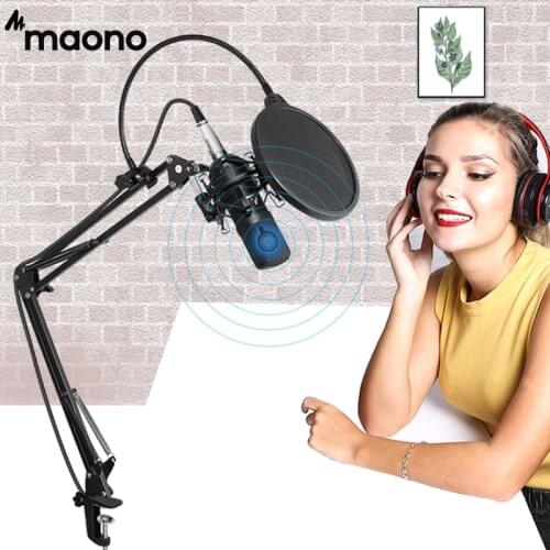 MAONO AU-A03 Professional Studio Microphone Kit Condenser Cardioid Microfono Podcast Mic for Gaming Karaoke YouTube Recording
