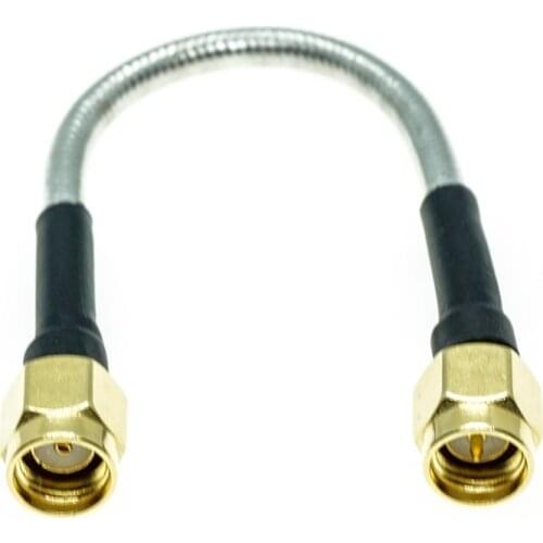 RP-SMA Male to SMA male connector RG402 RG-402 Semi Flexible Coaxial Cable 0.141" 50ohm