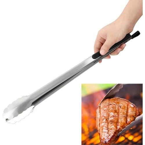 Stainless Steel BBQ Tongs Barbecue Salad Food Clip Multifunction Grill Tools Kitchen Tools