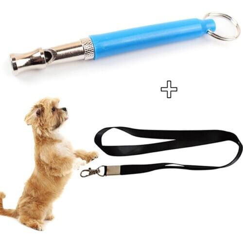 Dog Whistle Adjustable Pitch Ultrasonic Dog Training Whistles Ultrasonic Patrol Sound Repellent Repeller with Rope