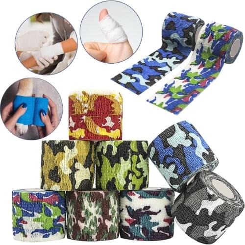 Sports Knee Protector Therapy Elastic Bandage Colorful Self Adhesive Recovery Wrap Tape For Finger Ankle Gym Workout Bandage