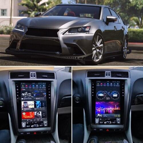 128G Android Video Player Tesla Screen For Lexus GS GS300 GS350 GS450 GS460 2004-2012 GPS Radio Receiver Audio Stereo Head Unit