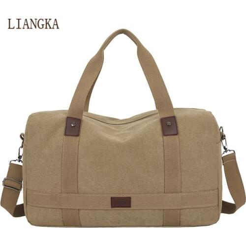 2020 Mens Fashion Leisure Travel Portable Duffel Bags Large Capacity Canvas Travel Tote Cross-body Classic Handbag Men Messenge