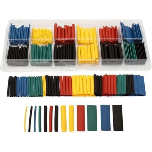 280PCS/Lot Assortment Ratio 2:1 Heat Shrink Tubing Tube Sleeve Sleeving Electronic Insulate Supplies For Wire Wrap Kit With Box