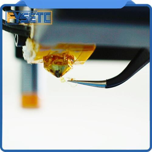 3 x 3D Printer Tools Stainless Steel Tweezers L 120mm Curved/Straight Port Tweezer Clean Out Nozzle Heating Melt Out Of Filament