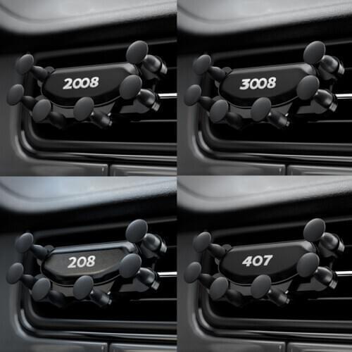 Car Mobile Phone Holder Air Vent Mount Stand No Magnetic Phone Holder for Peugeot 206 207 208 306 307 308 407 408 508 2008 3008