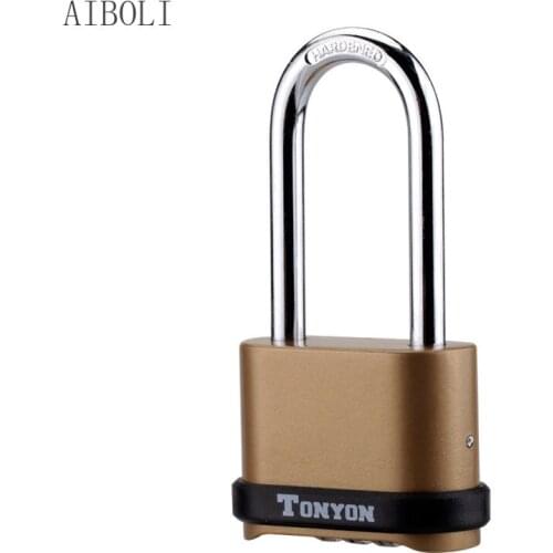 Large Lock Full Metal Bottom Unlocking, Rainproof, Rust-proof, Large Iron Door Warehouse Outdoor Truck Password Lock Padlock