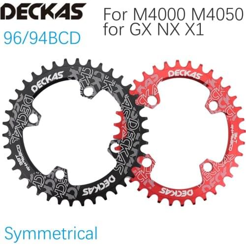 Deckas Chainring 96 BCD Round Oval 32 34 36 38 t single tooth plate MTB Mountain bike 96BCD road M4000 M4050 NX GX X1