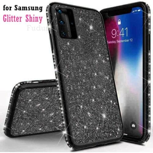 Glitter TPU Case For Samsung Galaxy S6 S7 Edge S8 S9 S10 S20 Plus S10e S20FE Note 8 9 10 Pro 20 Ultra Bling Diamond Cover Shell